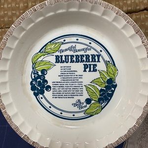 Vintage Blueberry Pie Plate
